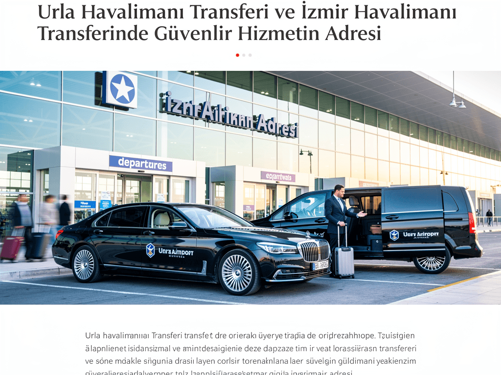 Urla Havalimanı Transferi ve İzmir Havalimanı Transferinde Güvenilir Hizmetin Adresi